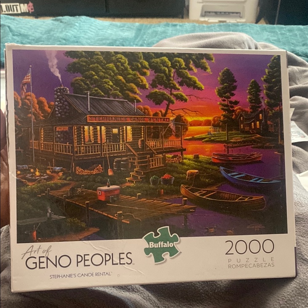 Buffalo 2000-Piece Puzzle - Geno Peoples Art